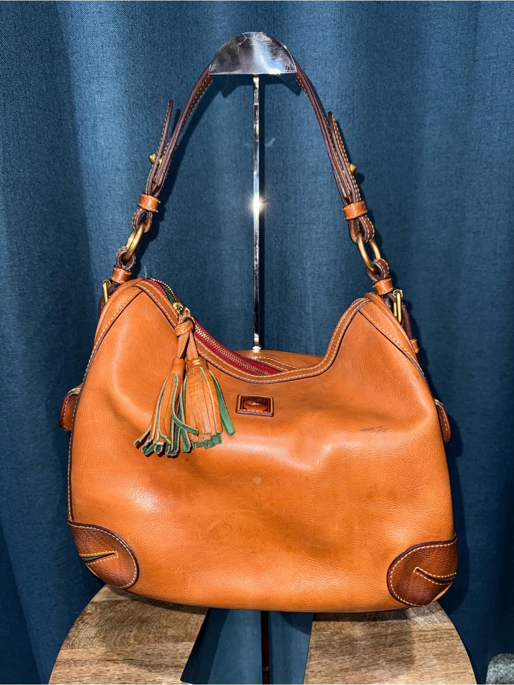 Dooney & Bourke Florentine Leather Side Pocket Hobo